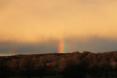 Regenbogen in Reetz